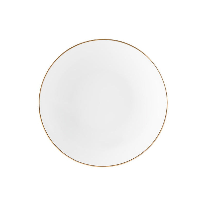 MW White Gold Coupe Bowl Shallow 18.5x5cm Gold