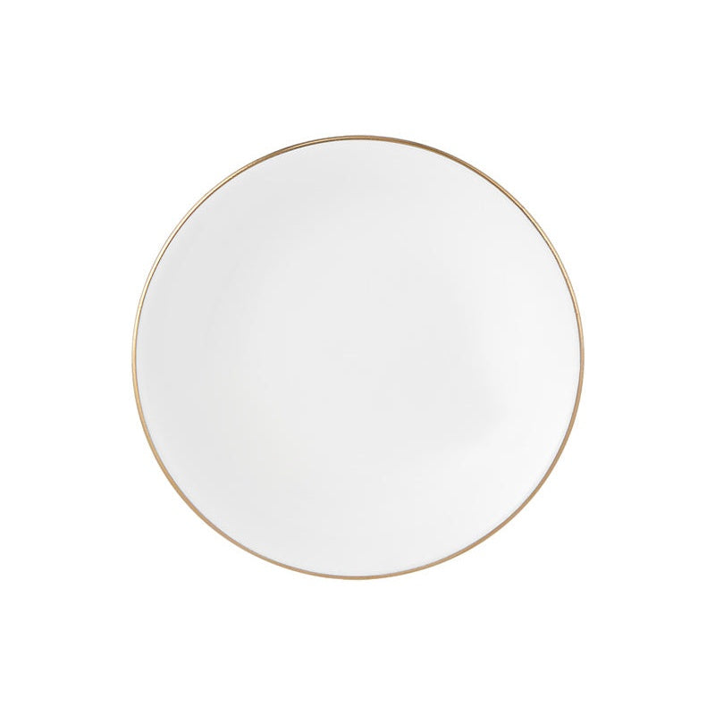 MW White Gold Round Sauce Dish 9.5cm Gold