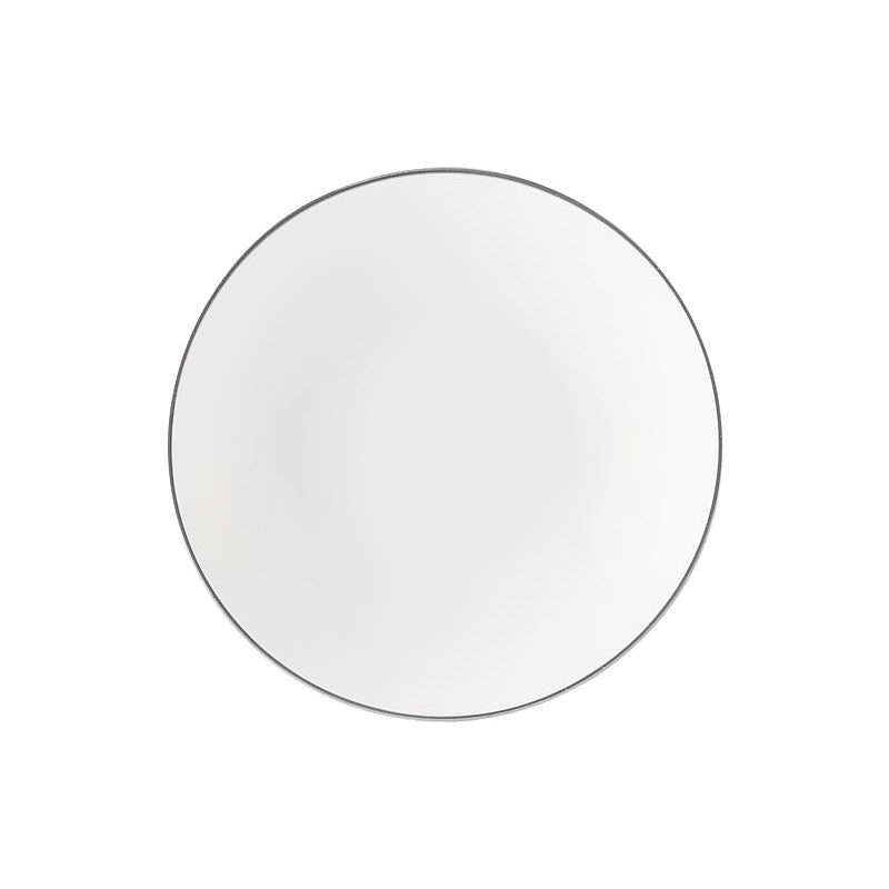 MW White Platinum Coupe Bowl Shallow 18.5x5cm Platinum