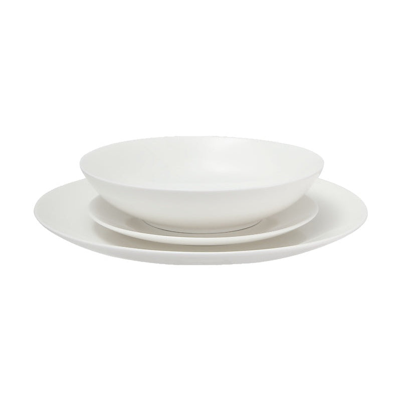 MW White Basics Tribeca Coupe Dinner Set 12pc Gift Boxed