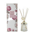 Aromat Velvet Rose & Elbory diffuser with floral packaging on a white background