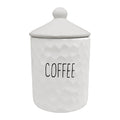 SPADE WHITE CERAMIC COFFEE CANNISTER