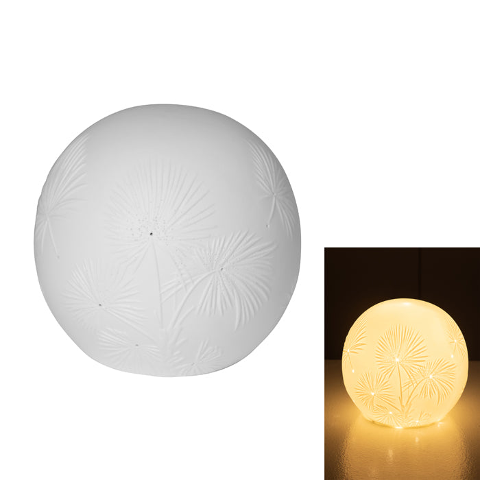 OMEGA PORCELAIN BISQUE BALL LAMP