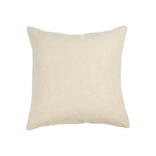 Beige pillow on a light gray background