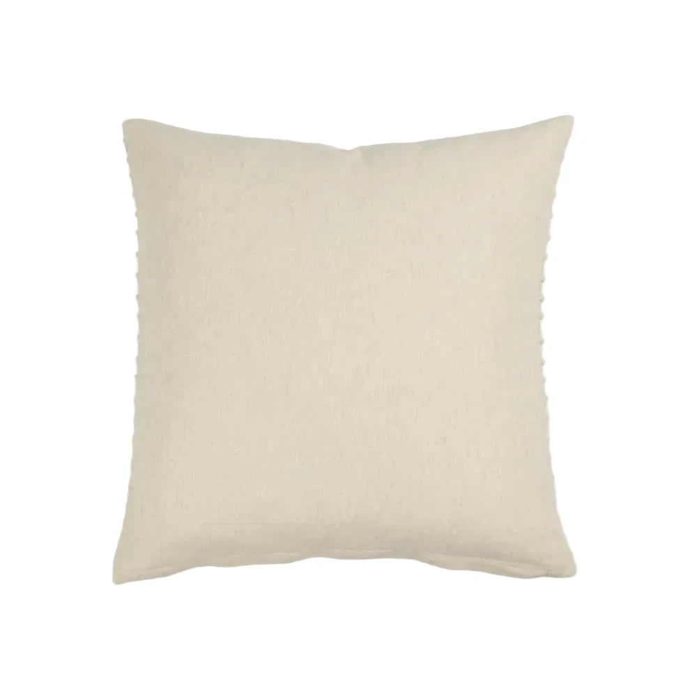 Beige pillow on a white background