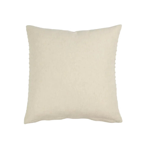 Beige pillow on a white background