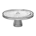FARRAH CLEAR GLASS CAKE STAND