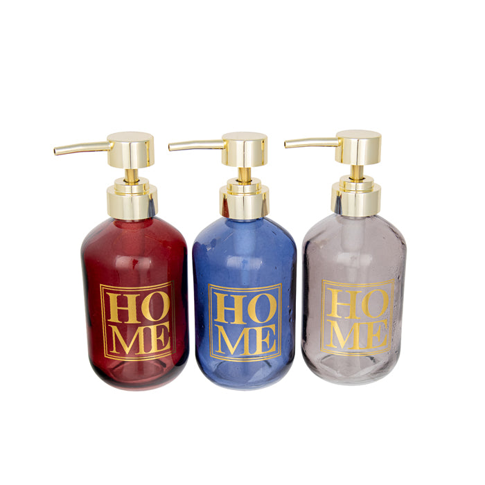 BRAE HOME SOAP PUMP BLUE RED GREY 3AS