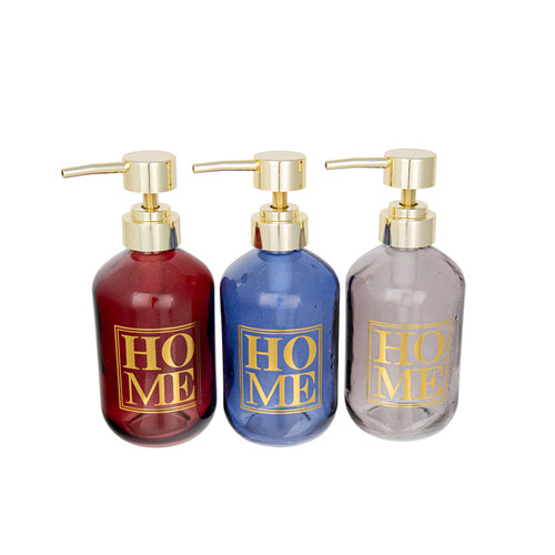 BRAE HOME SOAP PUMP BLUE RED GREY 3AS