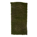 Rectangular piece of dark green fabric on a white background