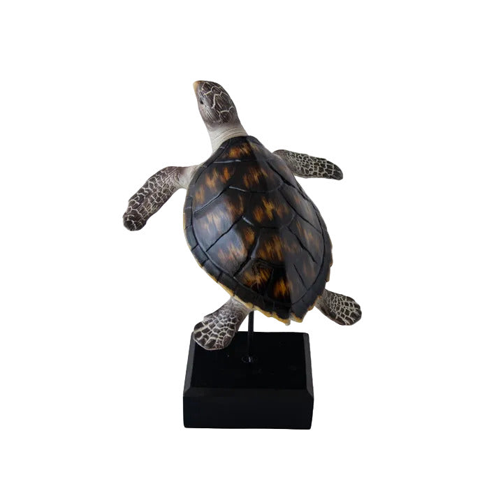 TIWI RESIN TURTLE ON BASE SML