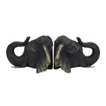PERCY RESIN EBONY ELEPHANT BOOKENDS