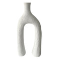 FRITZ RESIN MATT WHITE TWOLEG VASE