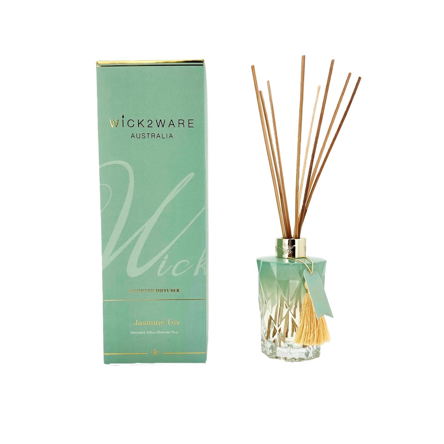 Wick2ware Australia diffuser with packaging on a white background
