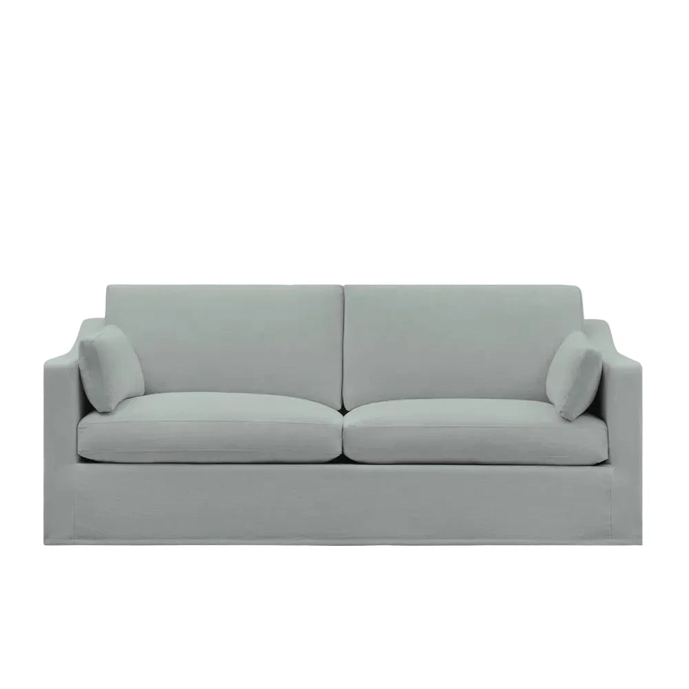 Gray sofa on a white background