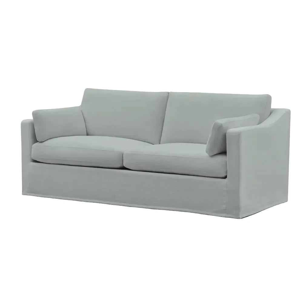 Gray sofa on a white background