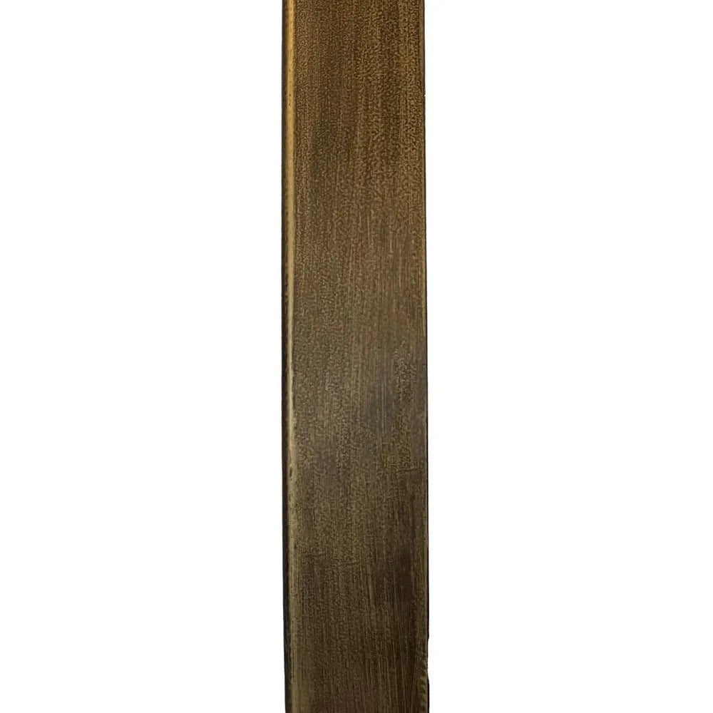 Dark brown wooden strip on a white background