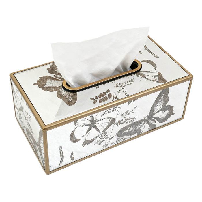TEMORA CHMPGNE BUTTERFLY TISSUE BOX