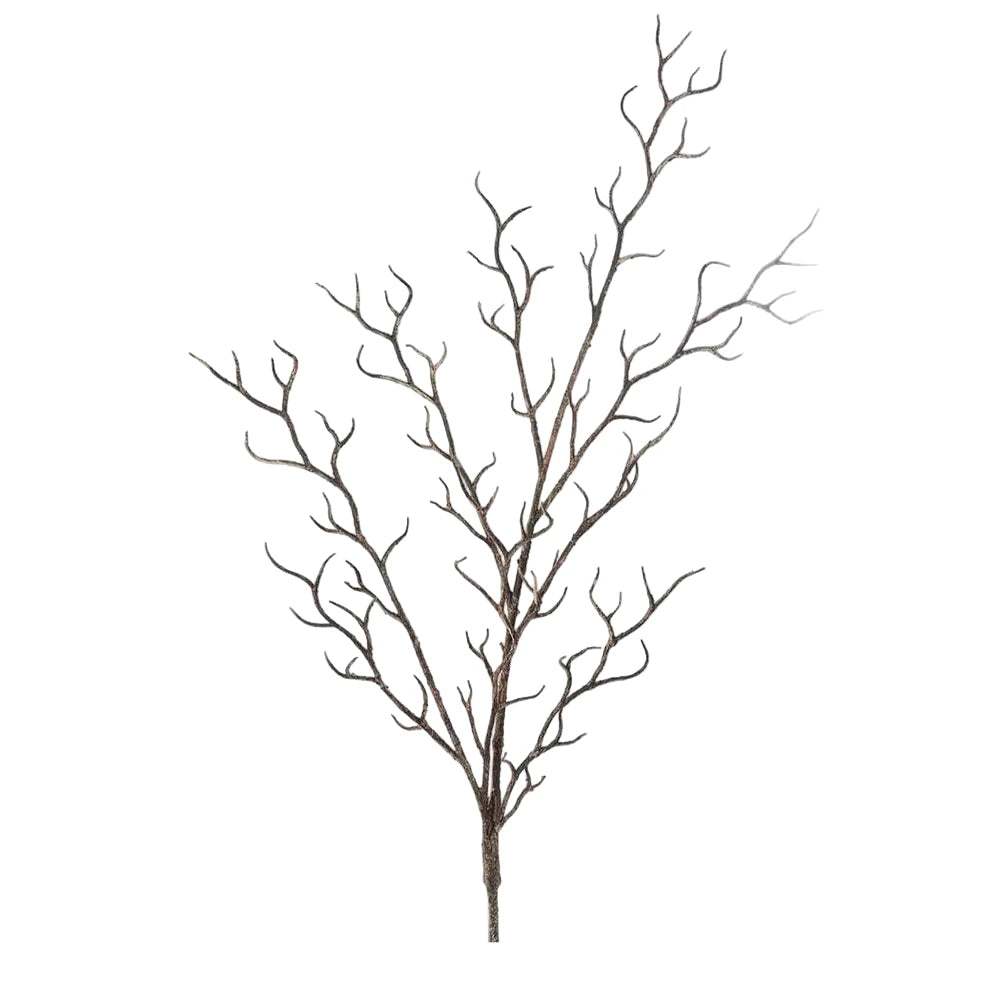 Artificial branch with a white background