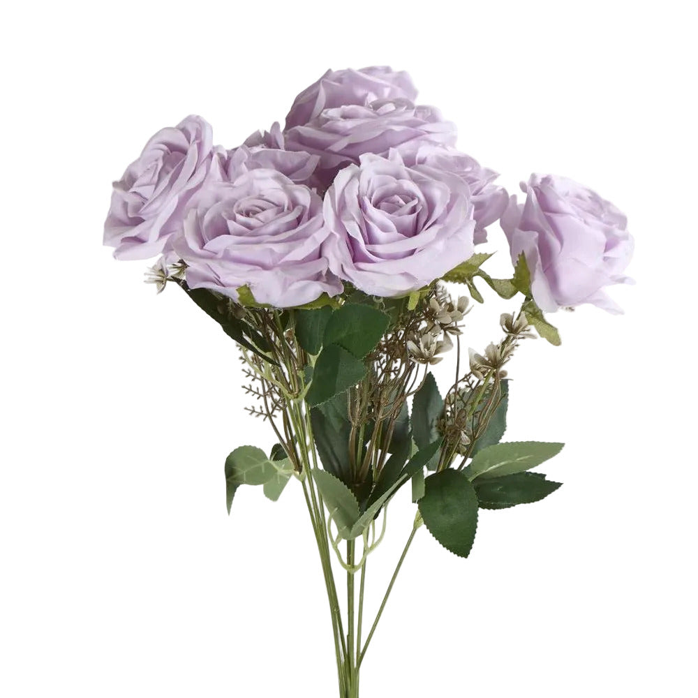 Rose Bouquet x 9 Purple