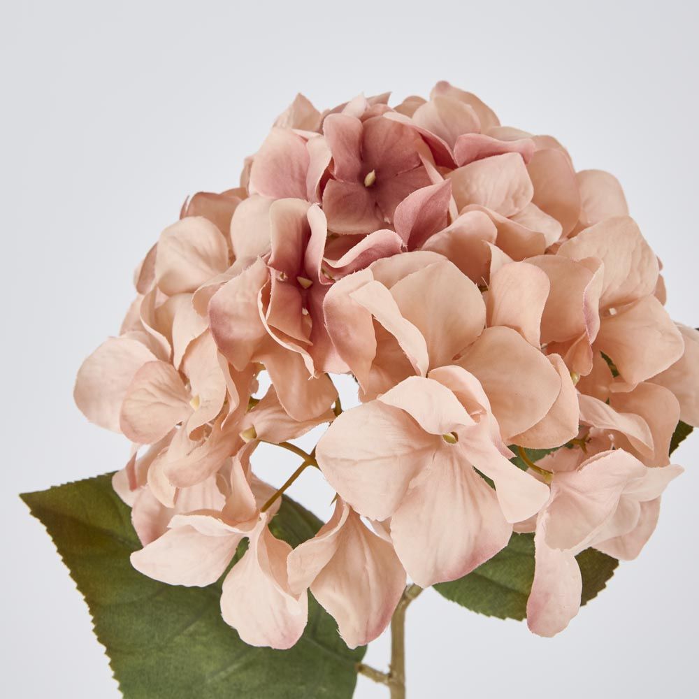 Hydrangea Stem 69cm Light Pink image 3