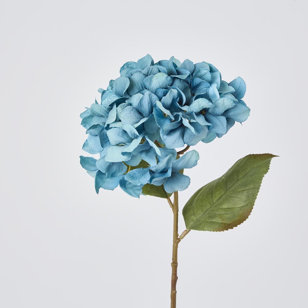 Hydrangea Stem 69cm Blue image 2