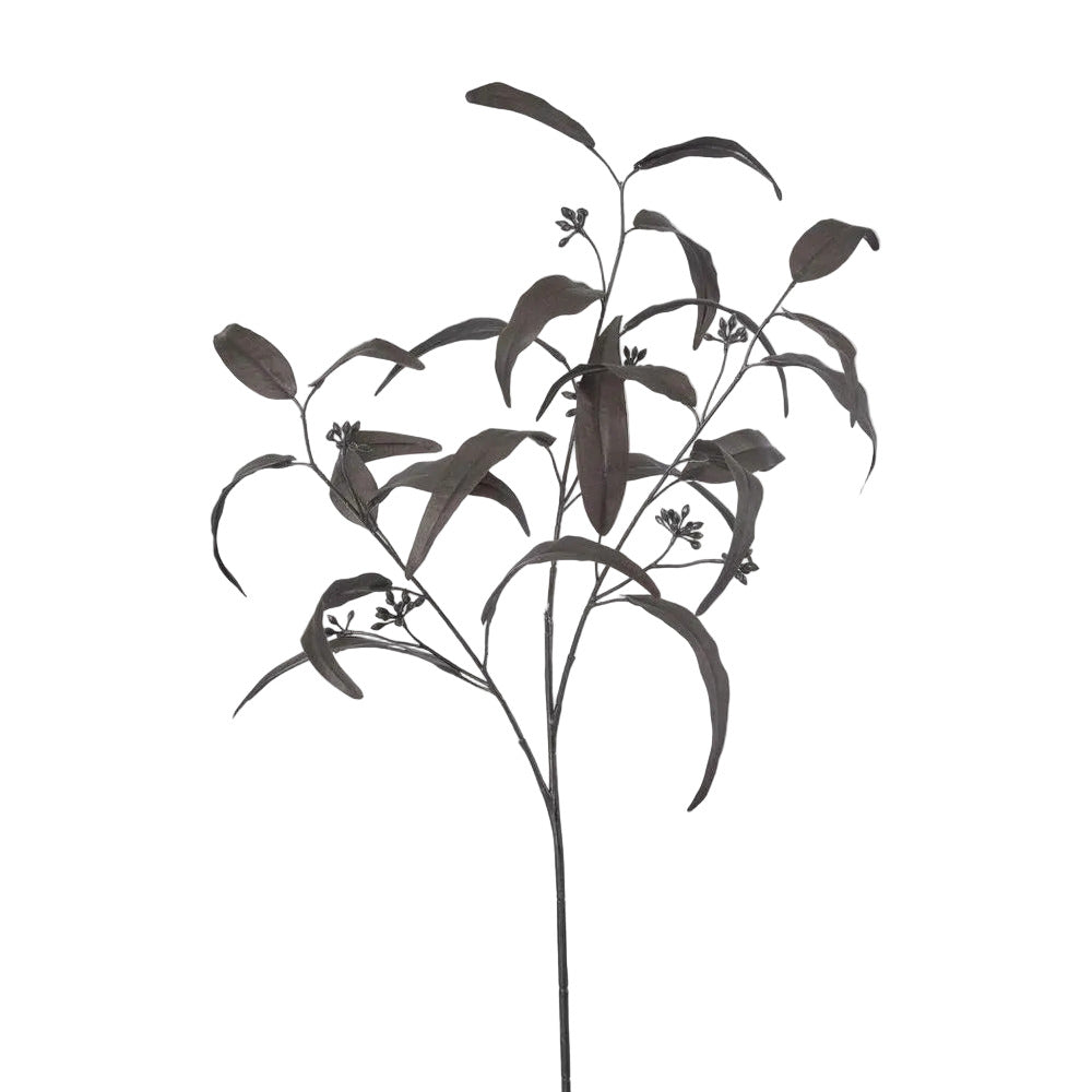 Halloween Willow Eucalyptus Black Spray 72cm