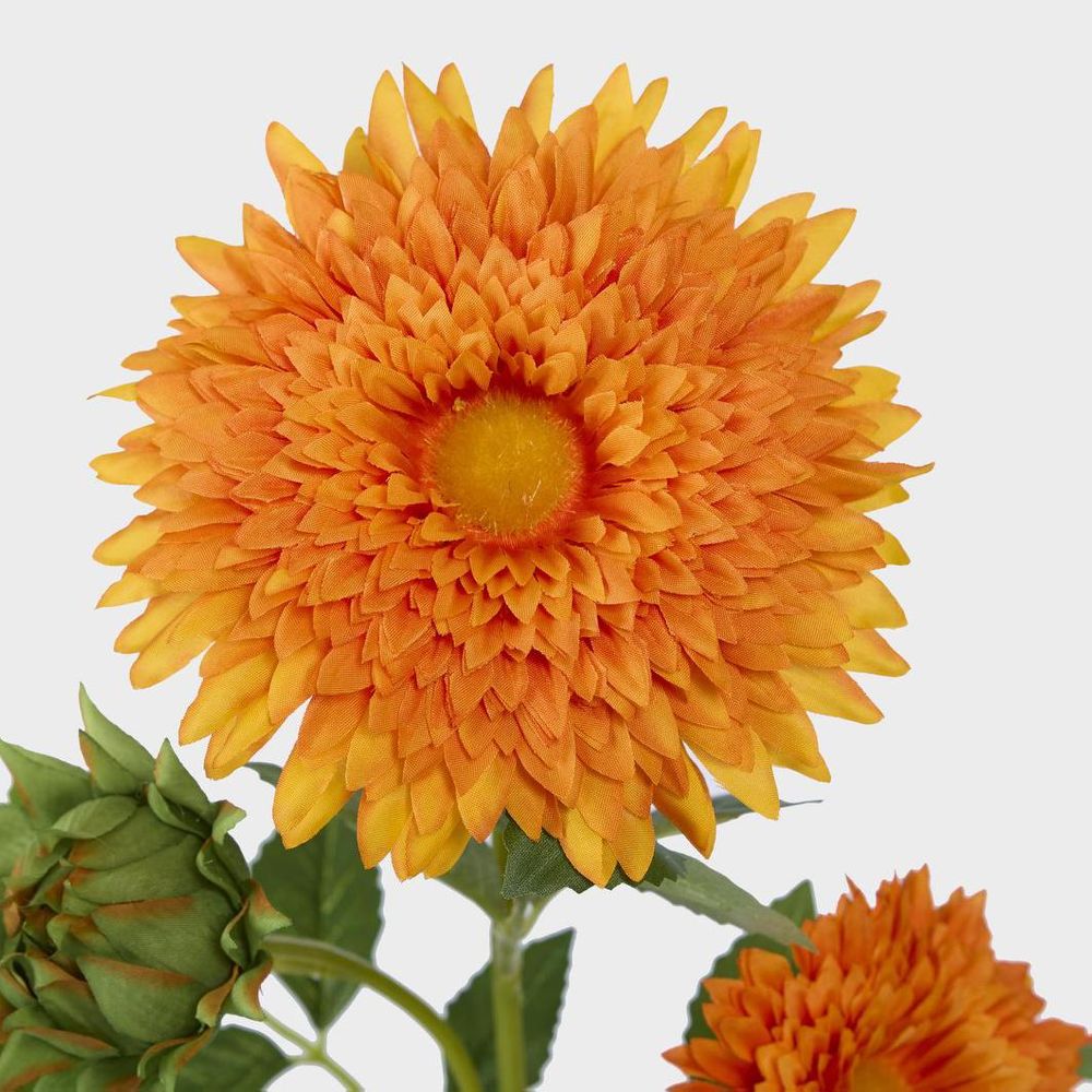 Sunflower Spray With 3 Flowers Orange image 3