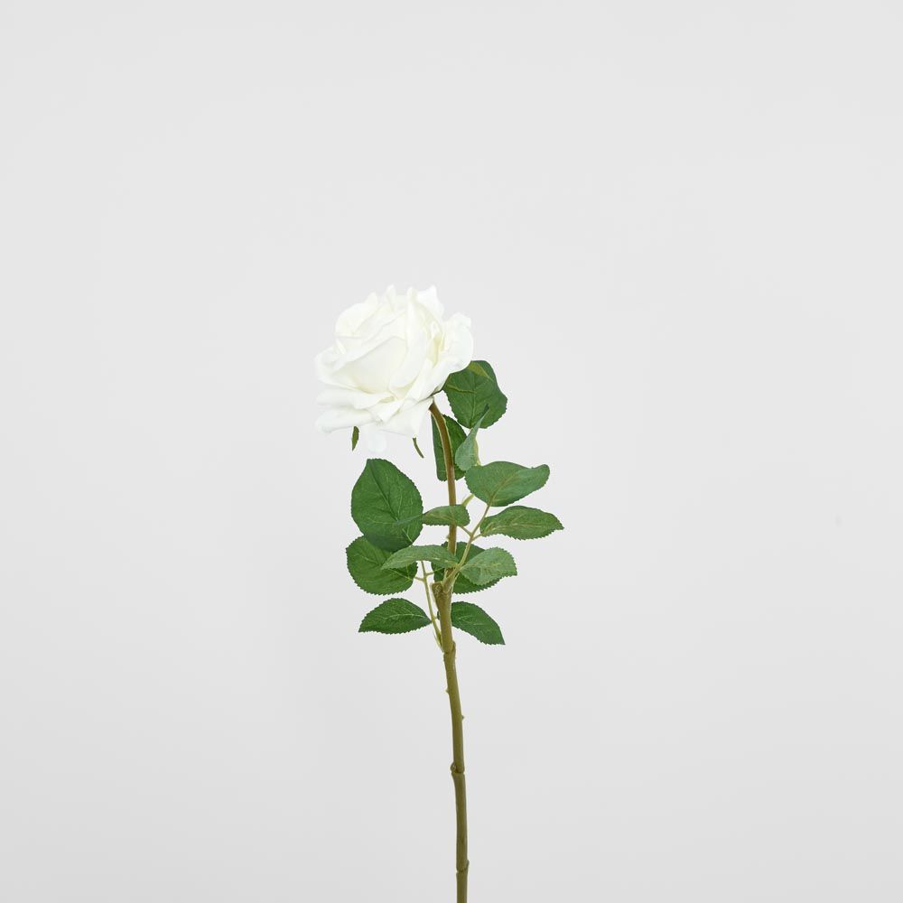 Real Touch Rose Stem White image 2