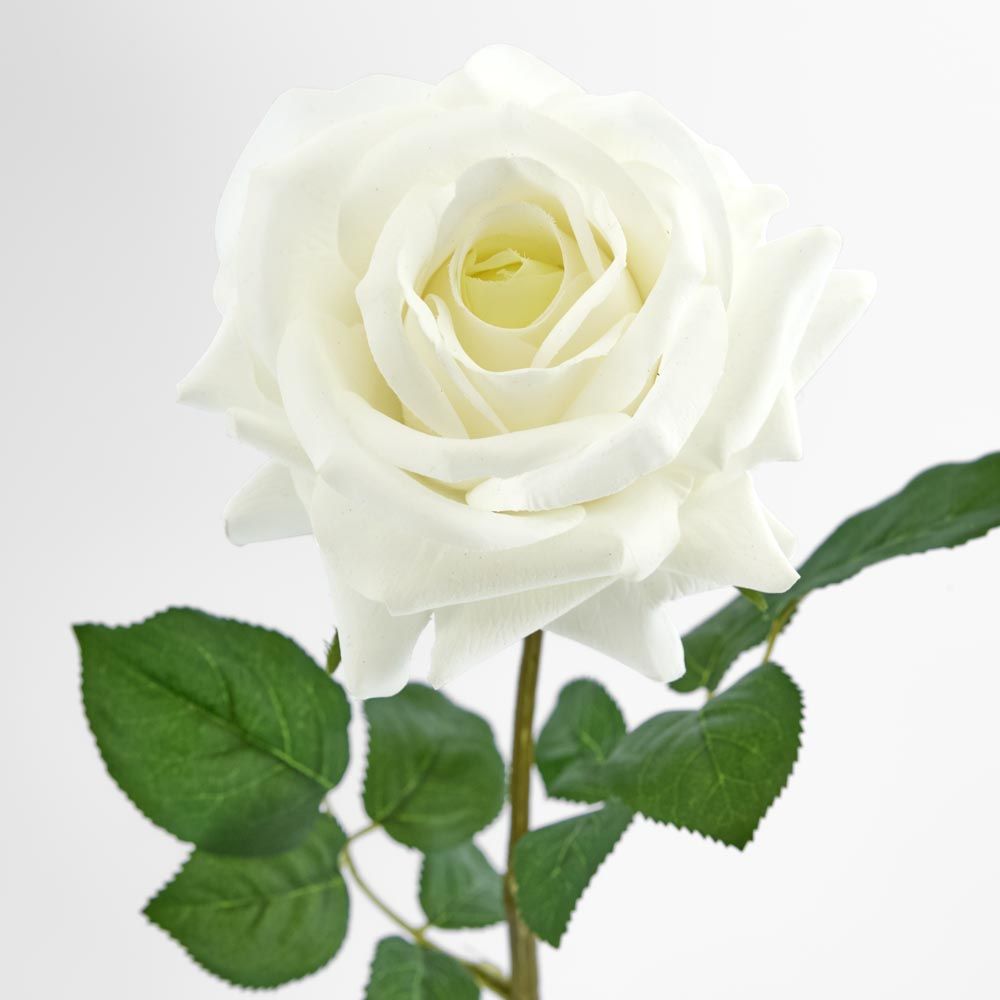 Real Touch Rose Stem White image 3