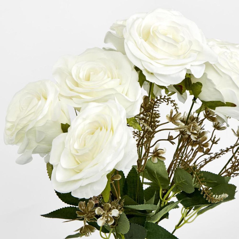 Rose Bouquet x 9 White image 2