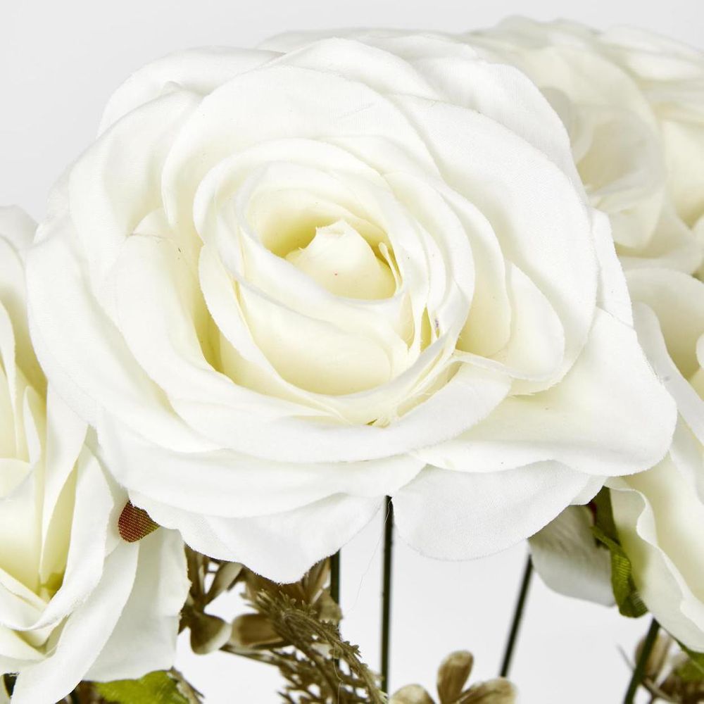 Rose Bouquet x 9 White image 3